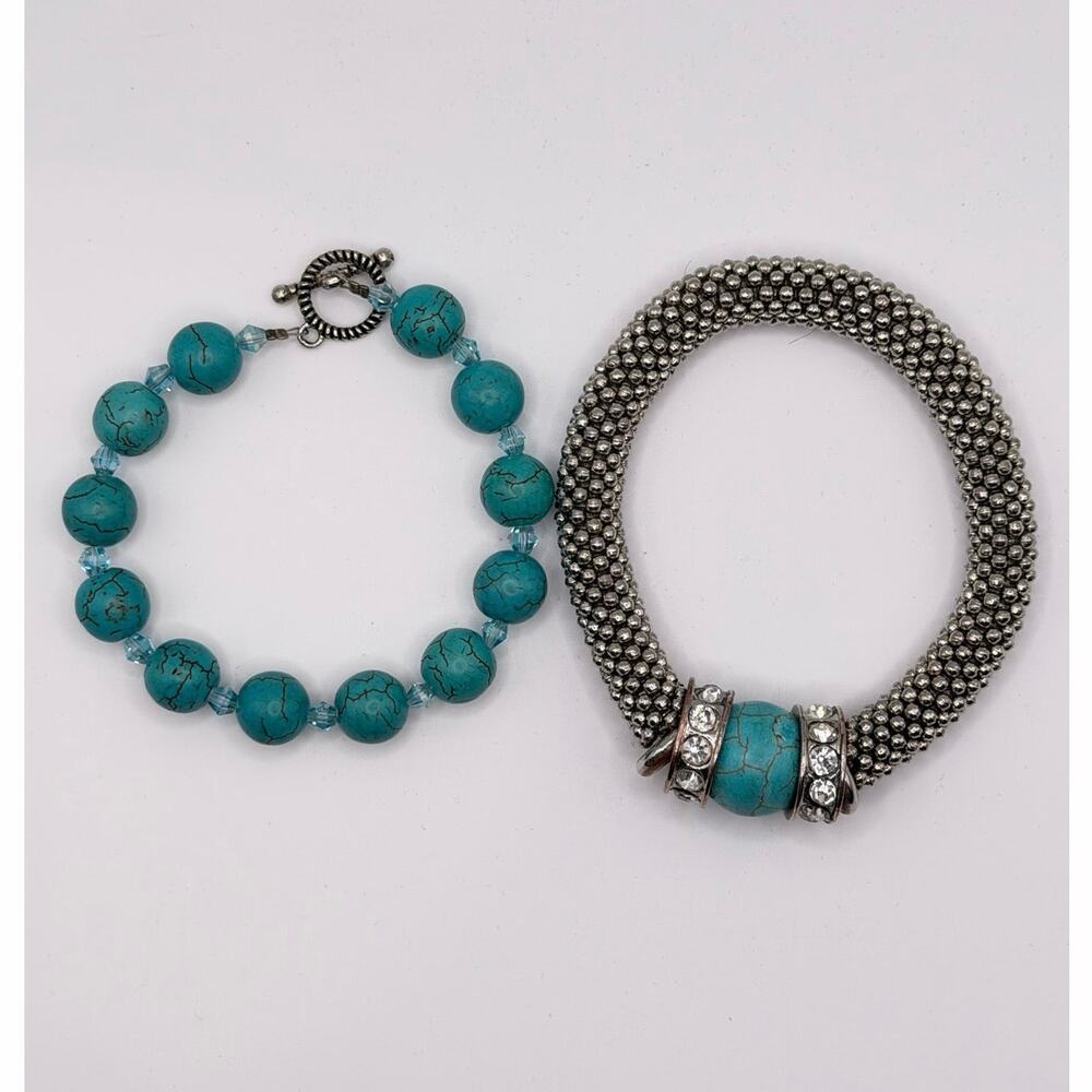 💙 Turquoise Bracelet Stack | 2pc Set - Picture 6 of 6